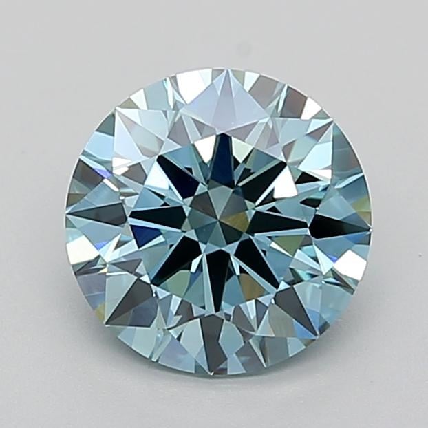 1.99 Ct. Fancy Vivid  Blue Round Lab Grown Diamond