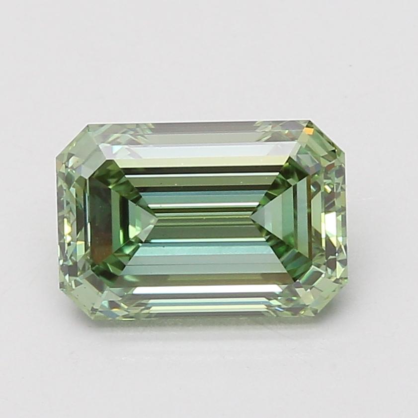3.09 Ct. Fancy Vivid Green Emerald Lab Grown Diamond