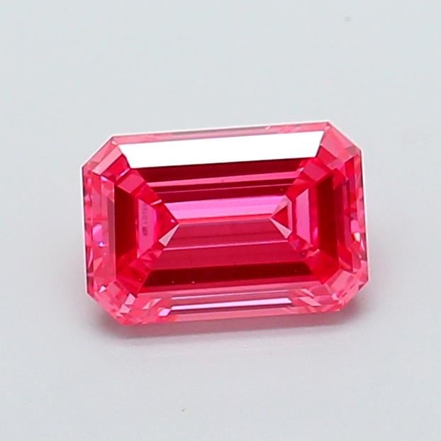 1.11 Ct. Fancy Vivid  Pink Emerald Lab Grown Diamond