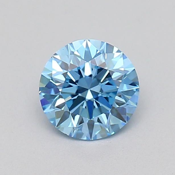 0.27 Ct. Fancy Vivid  Blue Round Lab Grown Diamond