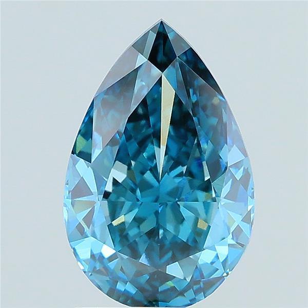 2.25 Ct. Fancy Vivid Blue Pear Lab Grown Diamond