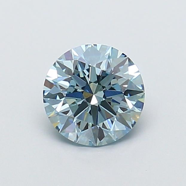 1.08 Ct. Fancy Vivid  Blue Round Lab Grown Diamond