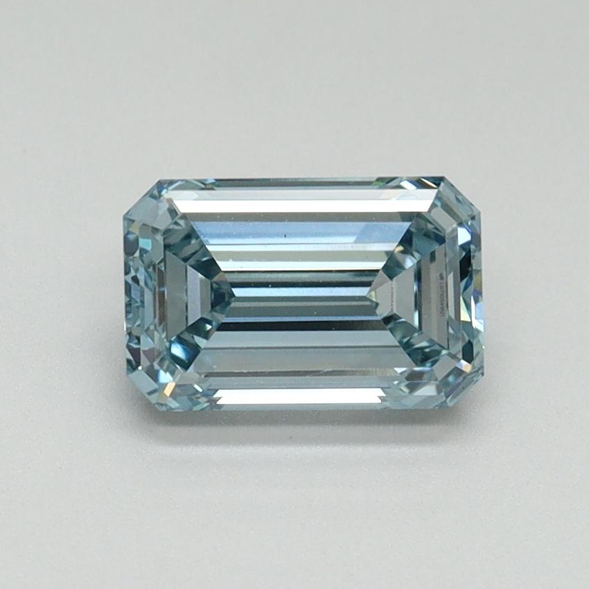1.05 Ct. Fancy Intense Blue Emerald Lab Grown Diamond