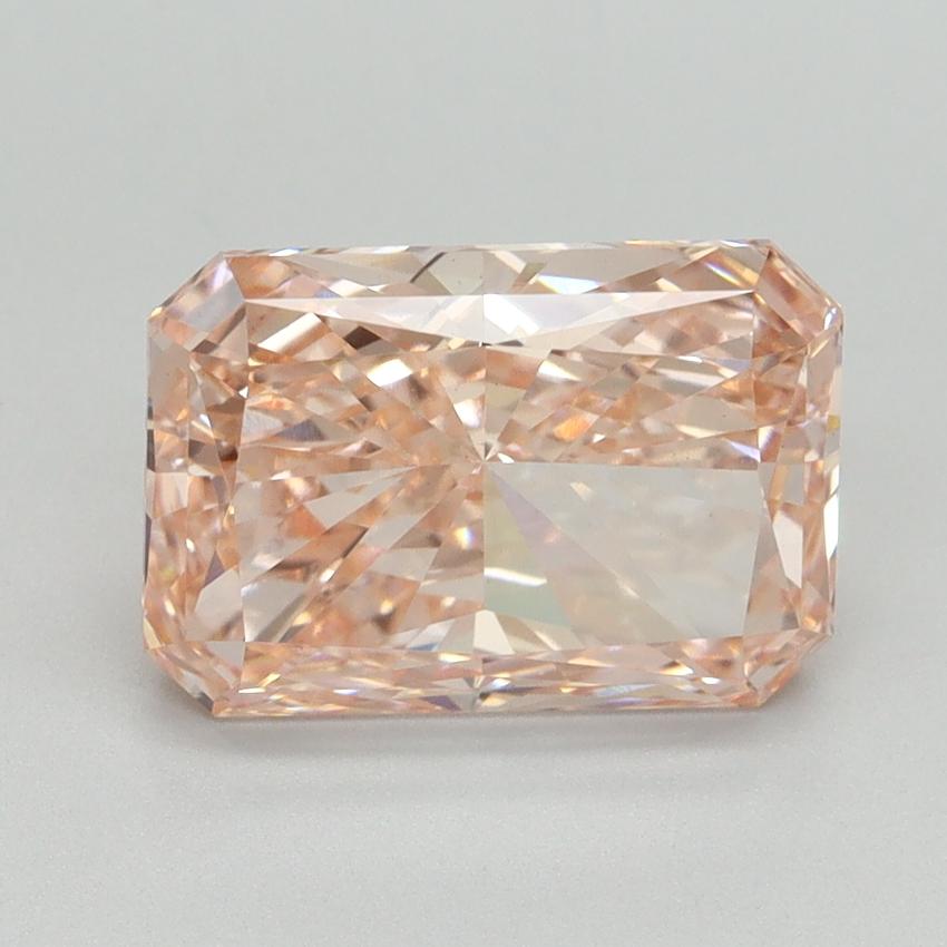 3.06 Ct. Fancy Vivid Pink Radiant Lab Grown Diamond