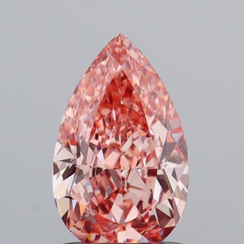 1.04 Ct. Fancy Intense  Pink Pear Lab Grown Diamond