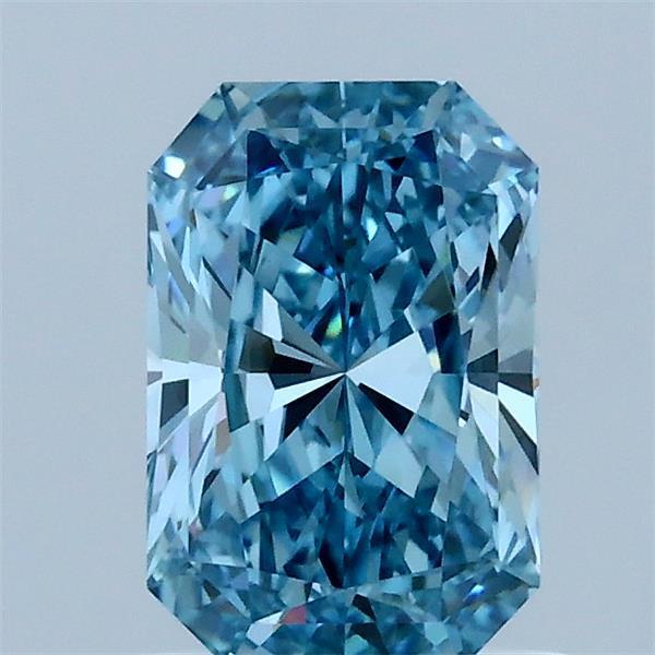 1.11 Ct. Fancy Vivid Blue Radiant Lab Grown Diamond