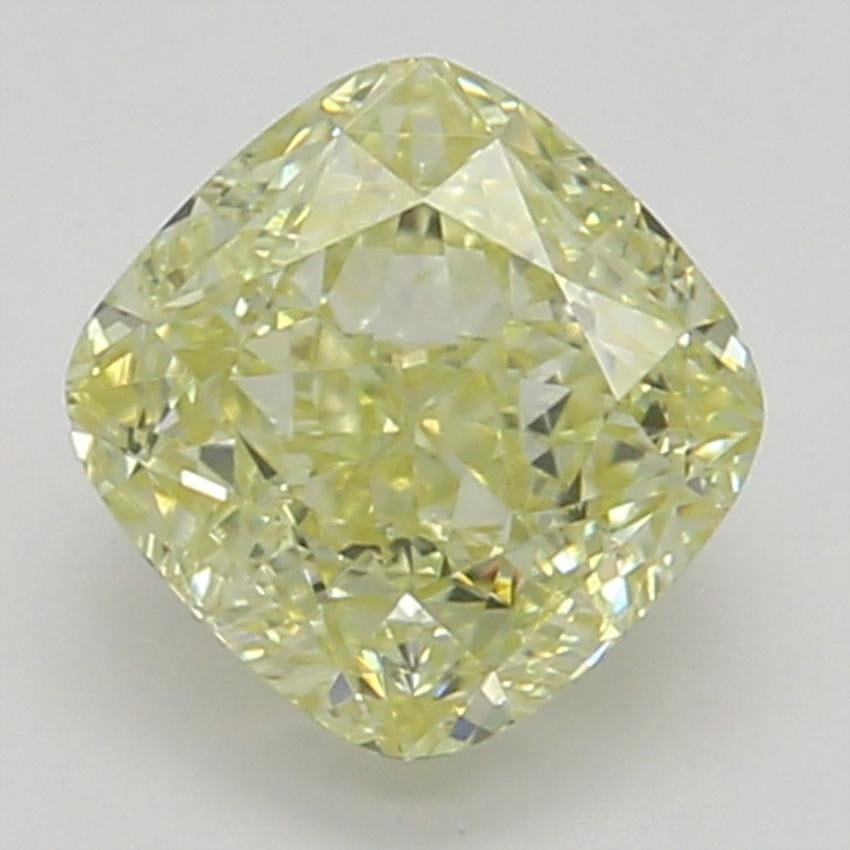 0.55 Ct. Fancy Yellow Cushion Diamond