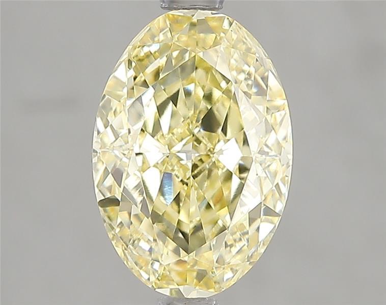 2.54 Ct. Fancy Intense Yellow Oval Lab Grown Diamond