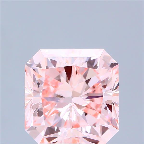 3.40 Ct. Fancy Intense Pink Radiant Lab Grown Diamond