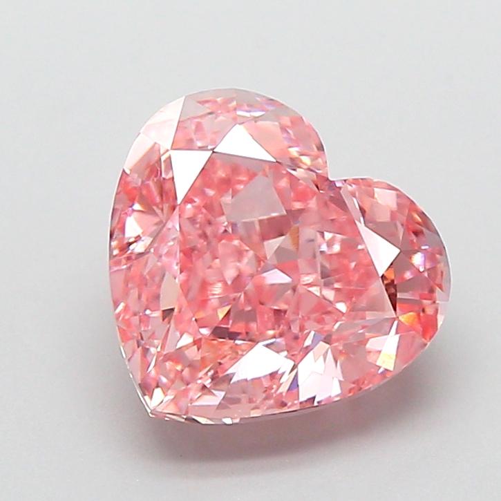 2.79 Ct. Fancy Vivid Pink Heart Lab Grown Diamond