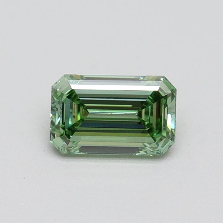 0.52 Ct. Fancy Intense Green Emerald Lab Grown Diamond