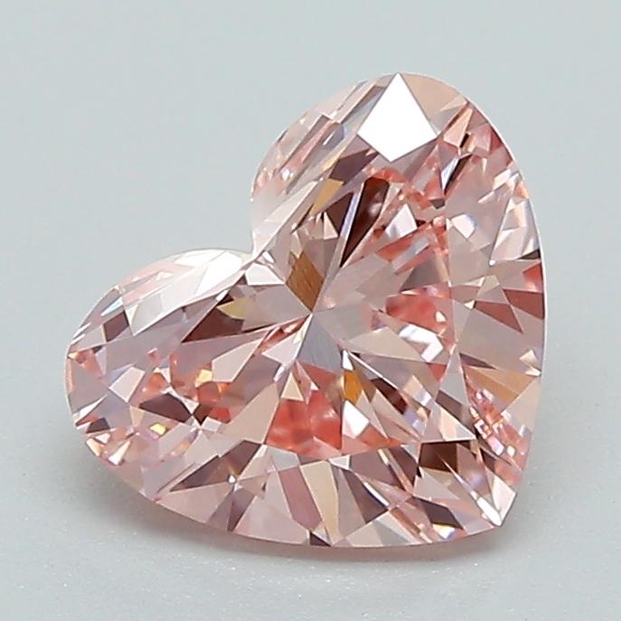 1.43 Ct. Fancy Intense Pink Heart Lab Grown Diamond