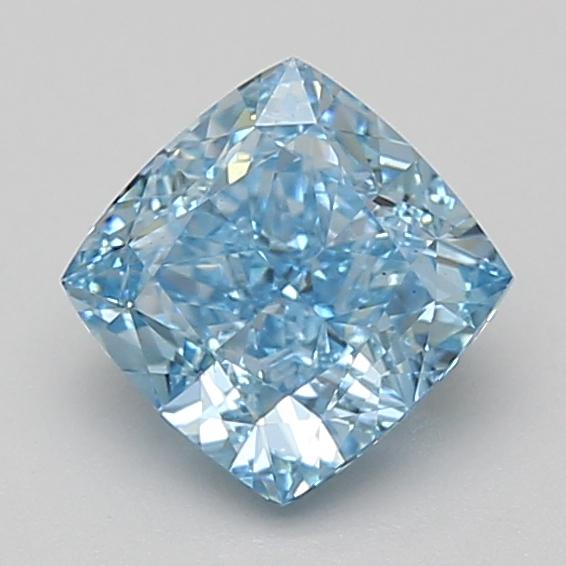 1.50 Ct. Fancy Vivid Blue Cushion Lab Grown Diamond