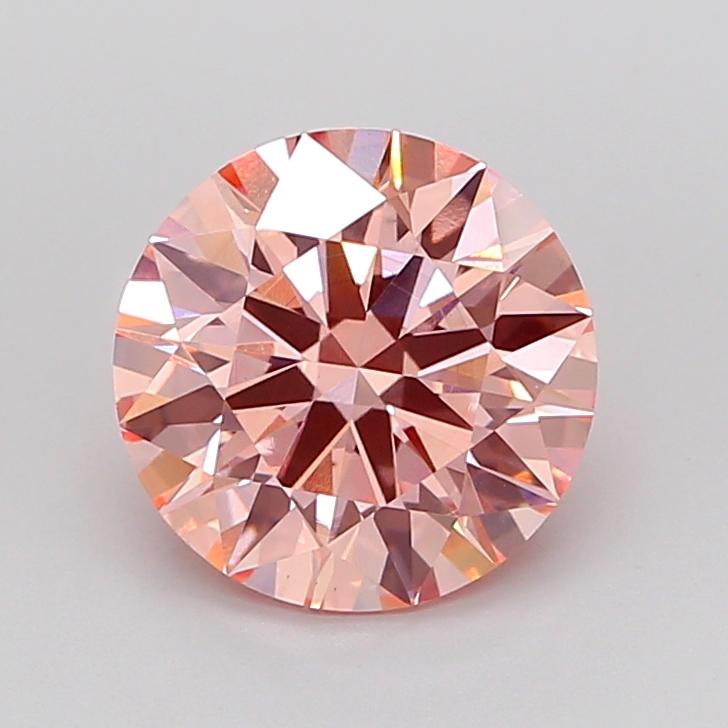 3.05 Ct. Fancy Intense Pink Round Lab Grown Diamond