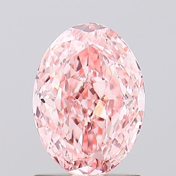 1.19 Ct. Fancy Vivid Pink Oval Lab Grown Diamond