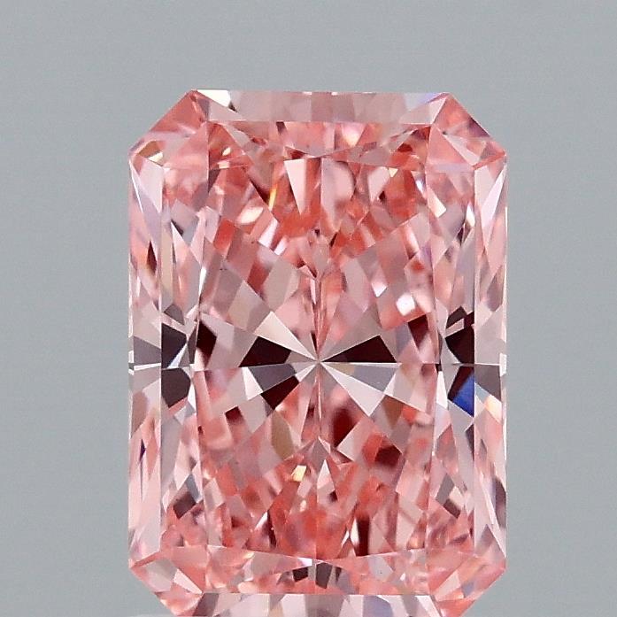 1.60 Ct. Fancy Vivid Pink Radiant Lab Grown Diamond