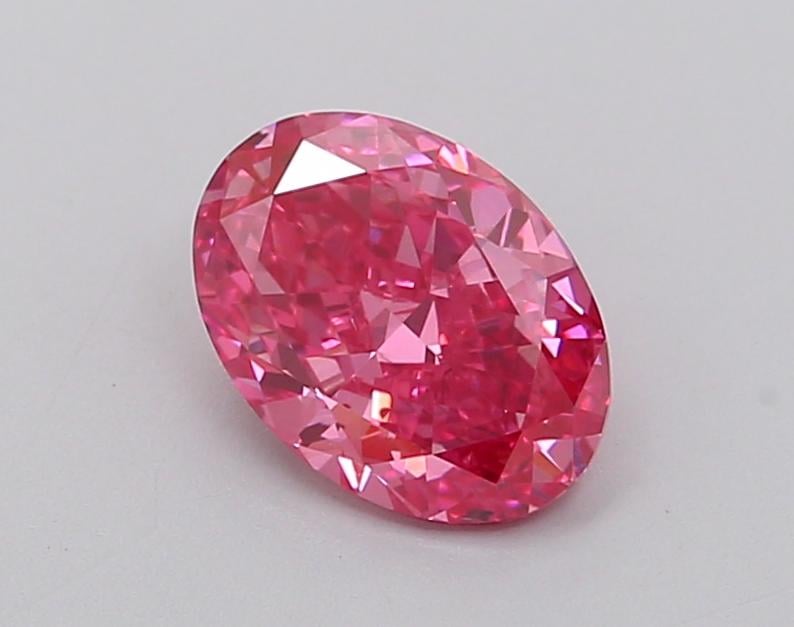 1.04 Ct. Fancy Vivid Pink Oval Lab Grown Diamond