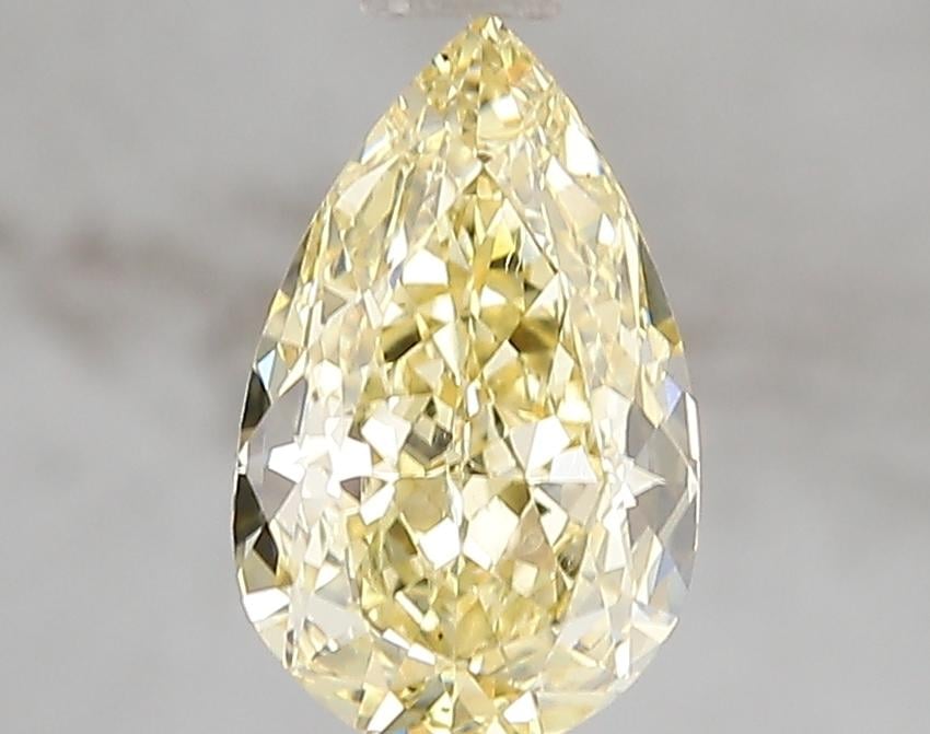 1.60 Ct. Fancy Vivid Yellow Pear Lab Grown Diamond