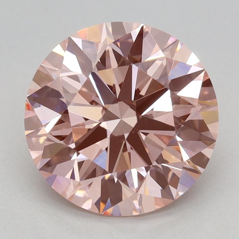 1.93 Ct. Fancy Vivid Pink Round Lab Grown Diamond