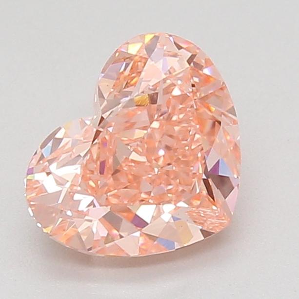 2.10 Ct. Fancy Vivid Pink Heart Lab Grown Diamond
