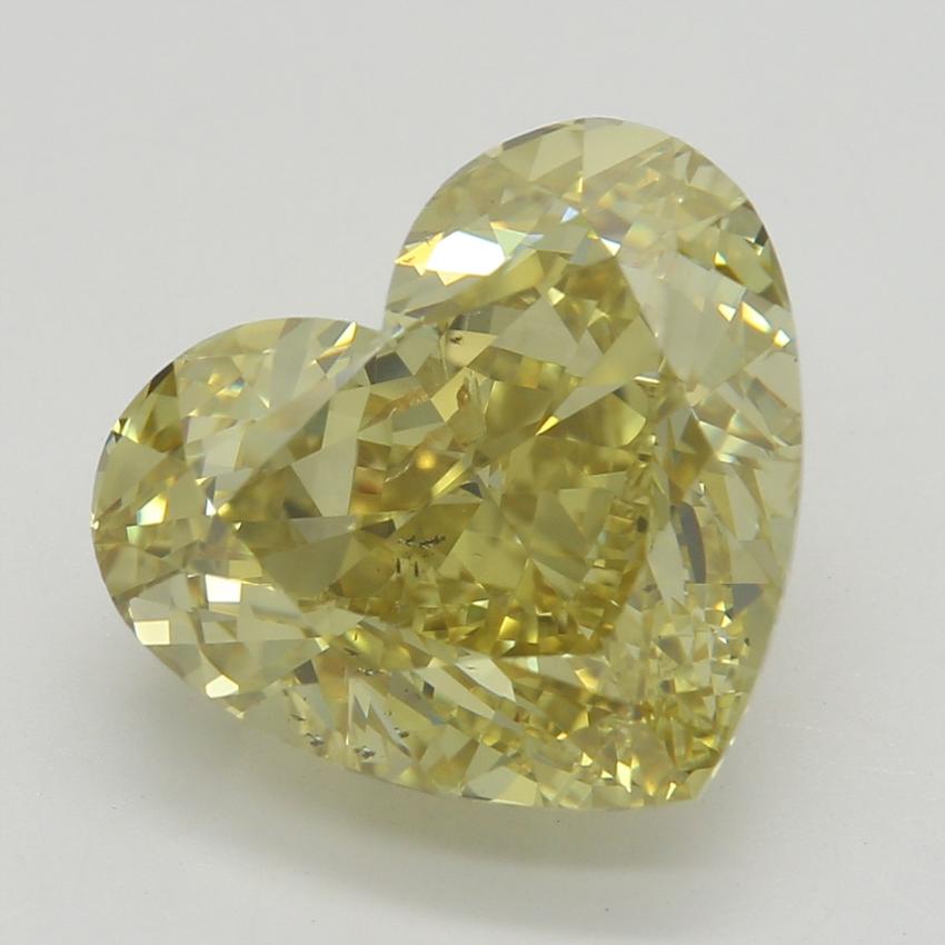 4.01 Ct. Fancy Deep Brownish Yellow Heart Diamond