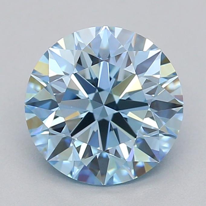 1.08 Ct. Fancy Vivid  Blue Round Lab Grown Diamond