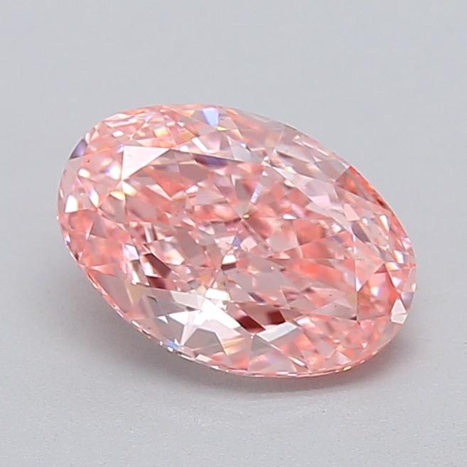 1.09 Ct. Fancy Vivid  Pink Oval Lab Grown Diamond
