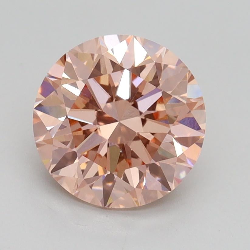 1.73 Ct. Fancy Intense Pink Round Lab Grown Diamond