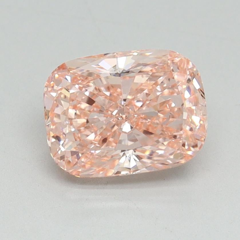 1.54 Ct. Fancy Vivid Pink Cushion Lab Grown Diamond