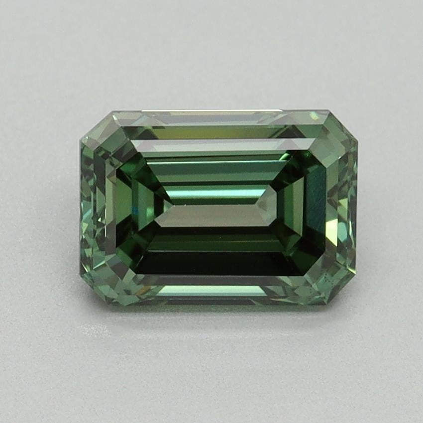 1.56 Ct. Fancy Vivid Pacific Green Emerald Lab Grown Diamond