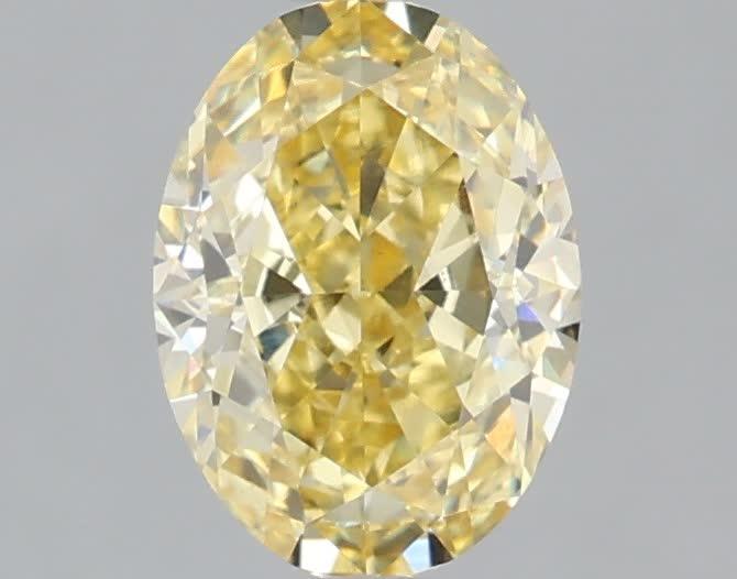 1.12 Ct. Fancy Intense Yellow Oval Lab Grown Diamond