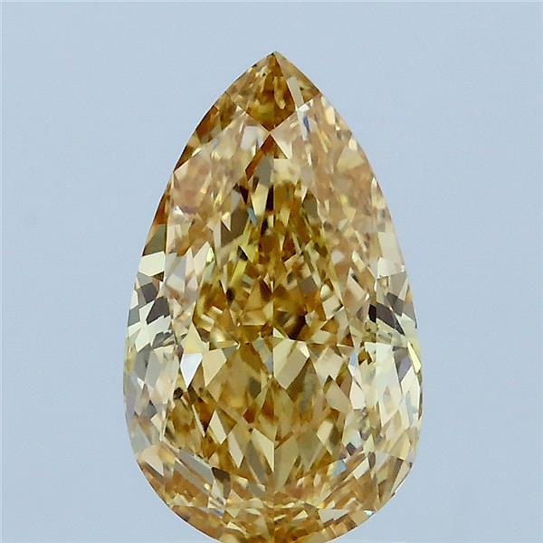 2.01 Ct. Fancy Intense Yellow Pear Lab Grown Diamond