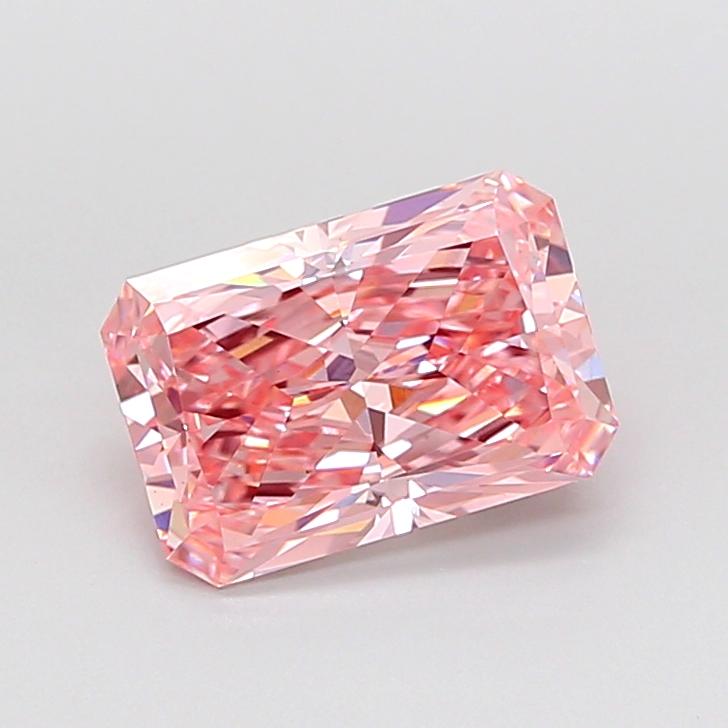 2.20 Ct. Fancy Vivid Pink Radiant Lab Grown Diamond