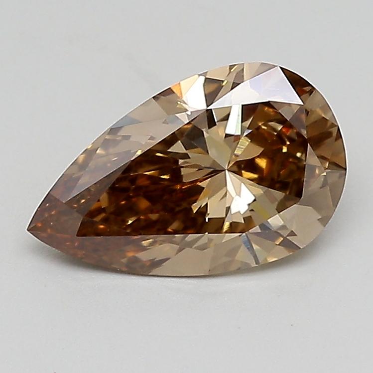 1.48 Ct. Fancy  Brown Pear Lab Grown Diamond