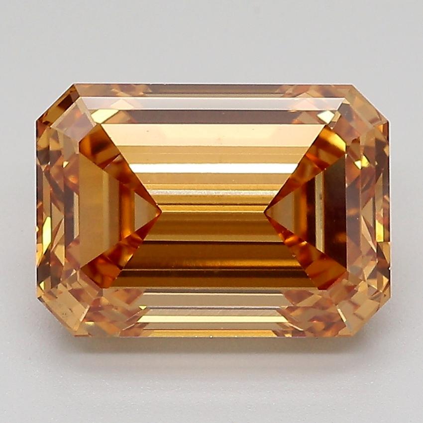 4.03 Ct. Fancy Light  Brown Emerald Lab Grown Diamond