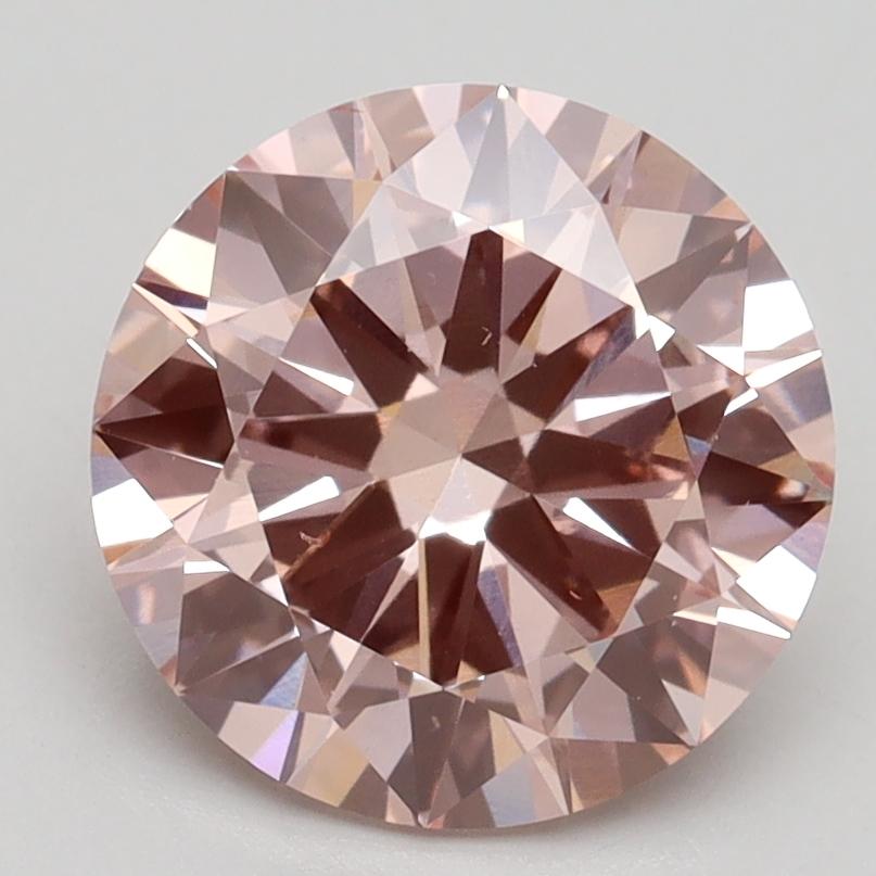 2.70 Ct. Fancy Intense Pink Round Lab Grown Diamond