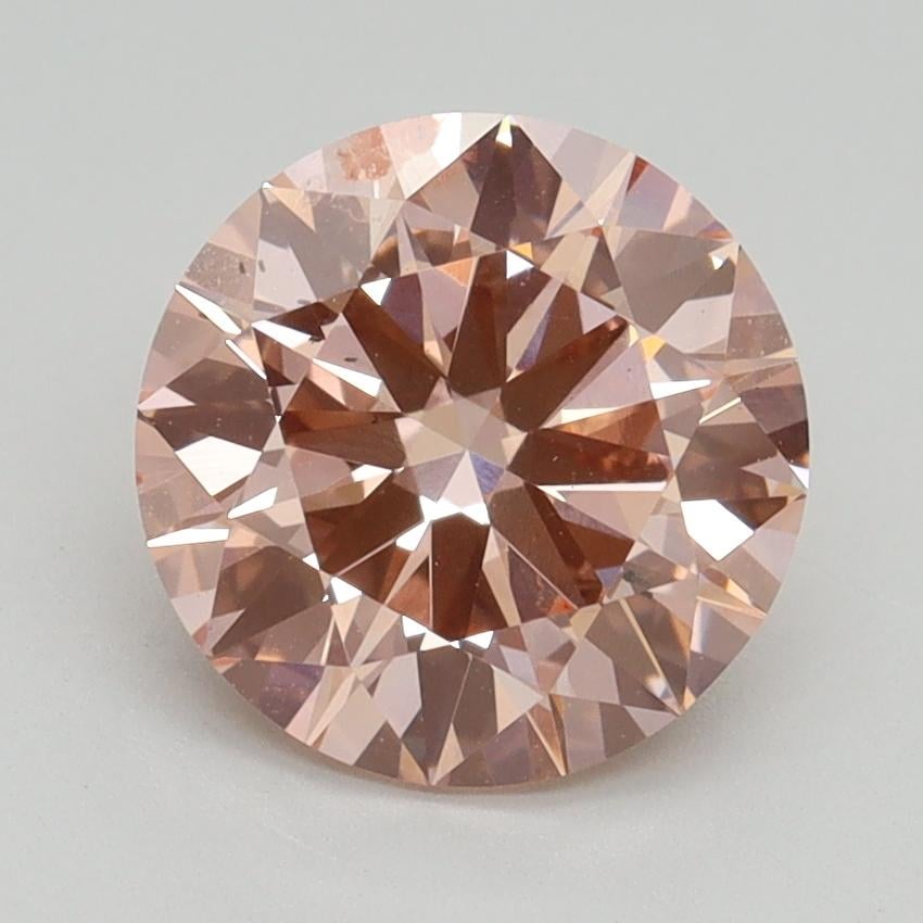 2.13 Ct. Fancy Intense Pink Round Lab Grown Diamond
