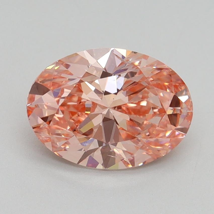 1.55 Ct. Fancy Vivid Pink Oval Lab Grown Diamond