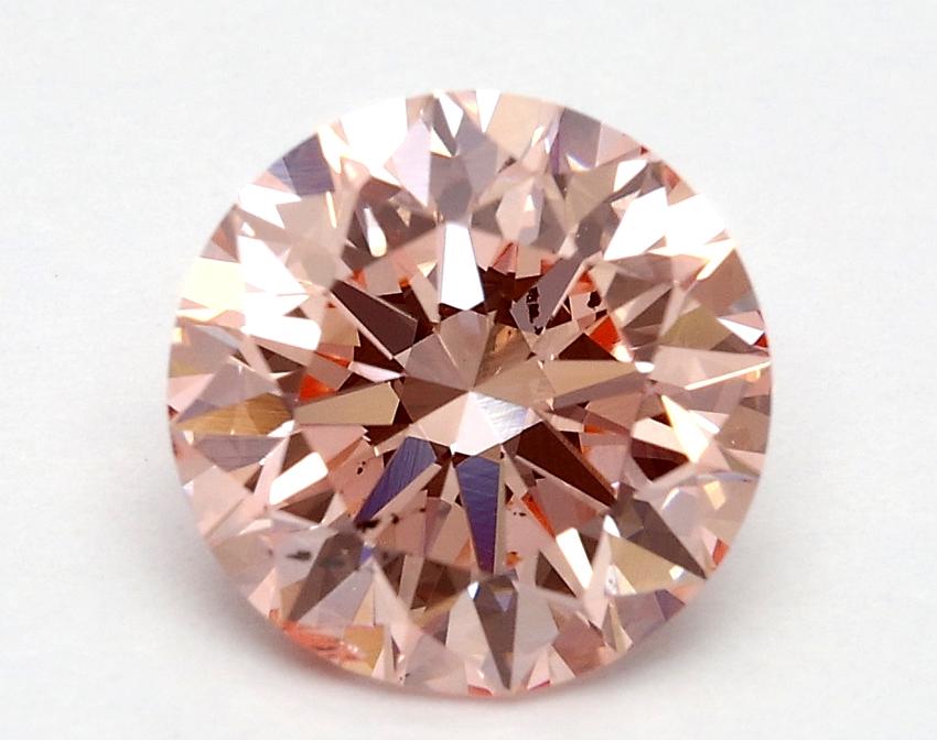 1.58 Ct. Fancy Vivid Pink Round Lab Grown Diamond