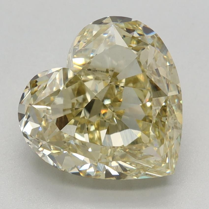 3.17 Ct. Fancy Yellow Heart Lab Grown Diamond