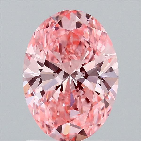 1.51 Ct. Fancy Vivid Pink Oval Lab Grown Diamond