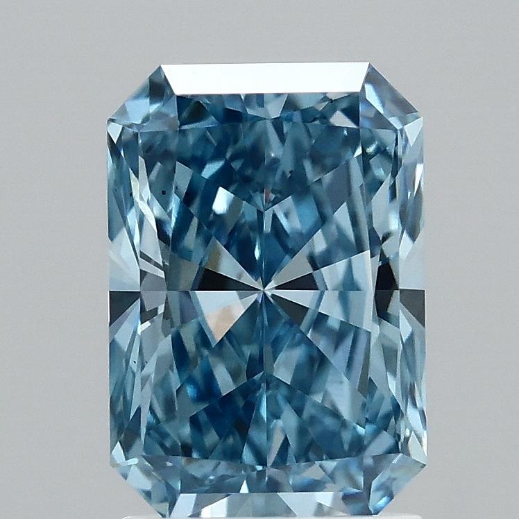 2.07 Ct. Fancy Vivid Blue Radiant Lab Grown Diamond