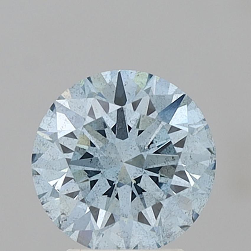 3.00 Ct. Fancy Vivid Blue Round Lab Grown Diamond