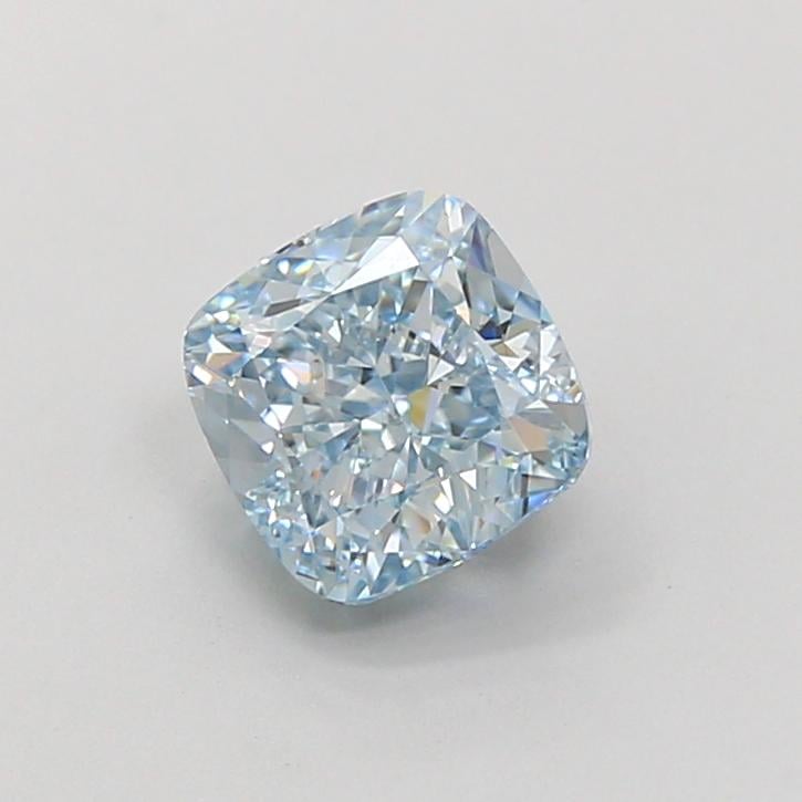 1.78 Ct. Fancy Vivid  Blue Cushion Lab Grown Diamond
