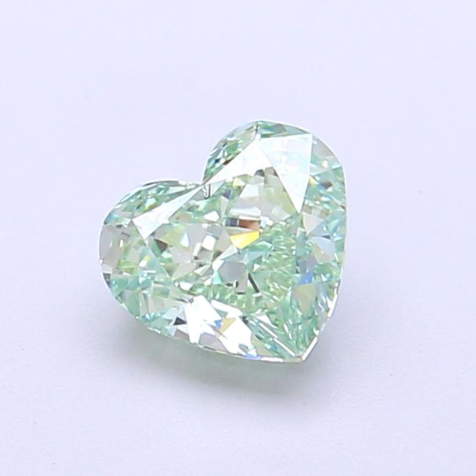 1.00 Ct. Fancy Vivid Green Heart Lab Grown Diamond
