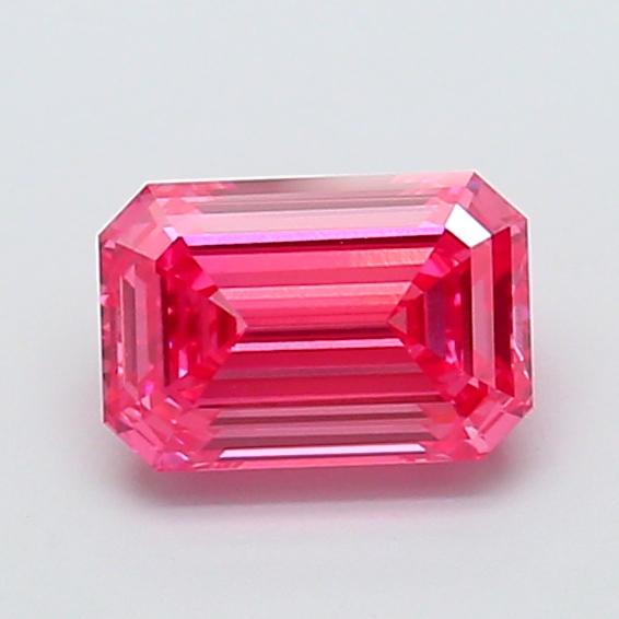 1.36 Ct. Fancy Vivid Pink Emerald Lab Grown Diamond