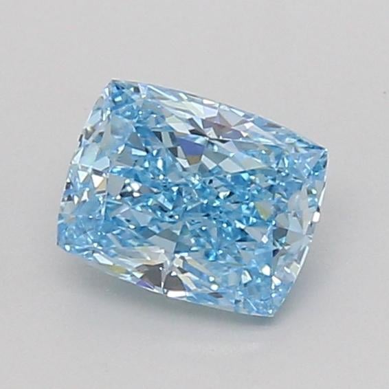 1.00 Ct. Fancy Vivid Blue Cushion Lab Grown Diamond