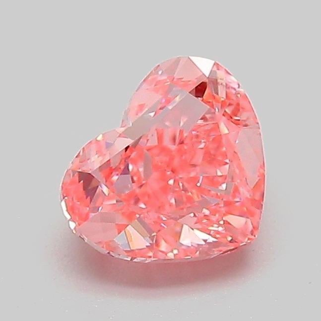 1.03 Ct. Fancy Vivid Pink Heart Lab Grown Diamond