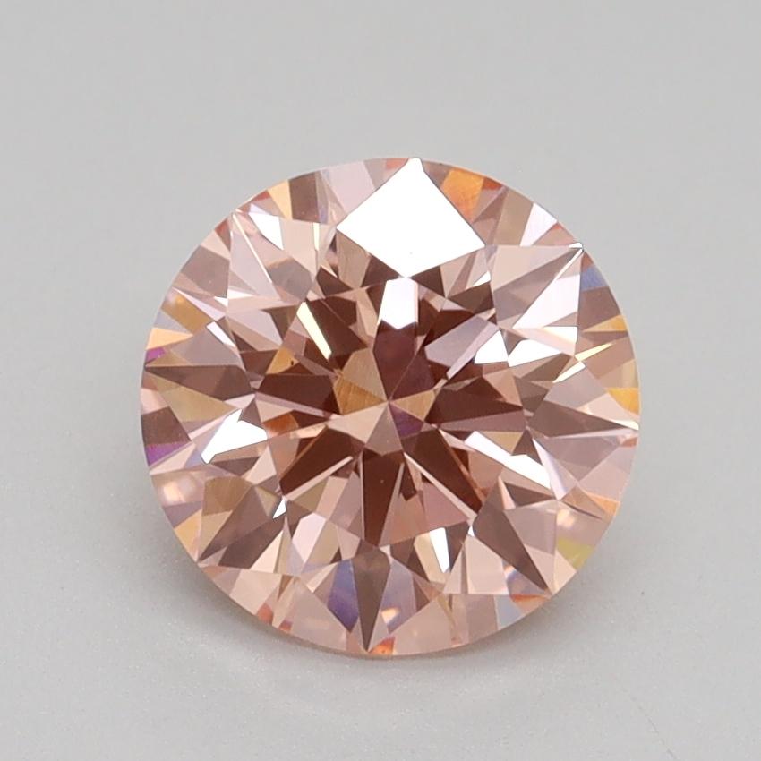 1.55 Ct. Fancy Intense Pink Round Lab Grown Diamond