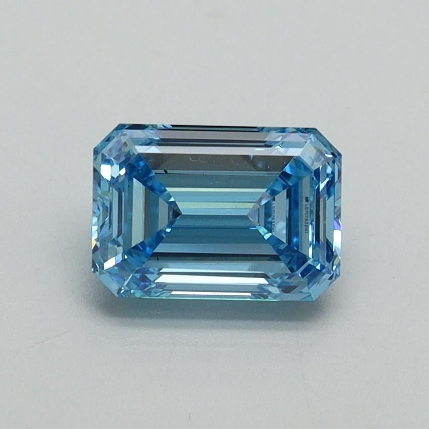 1.00 Ct. Fancy Vivid Blue Emerald Lab Grown Diamond